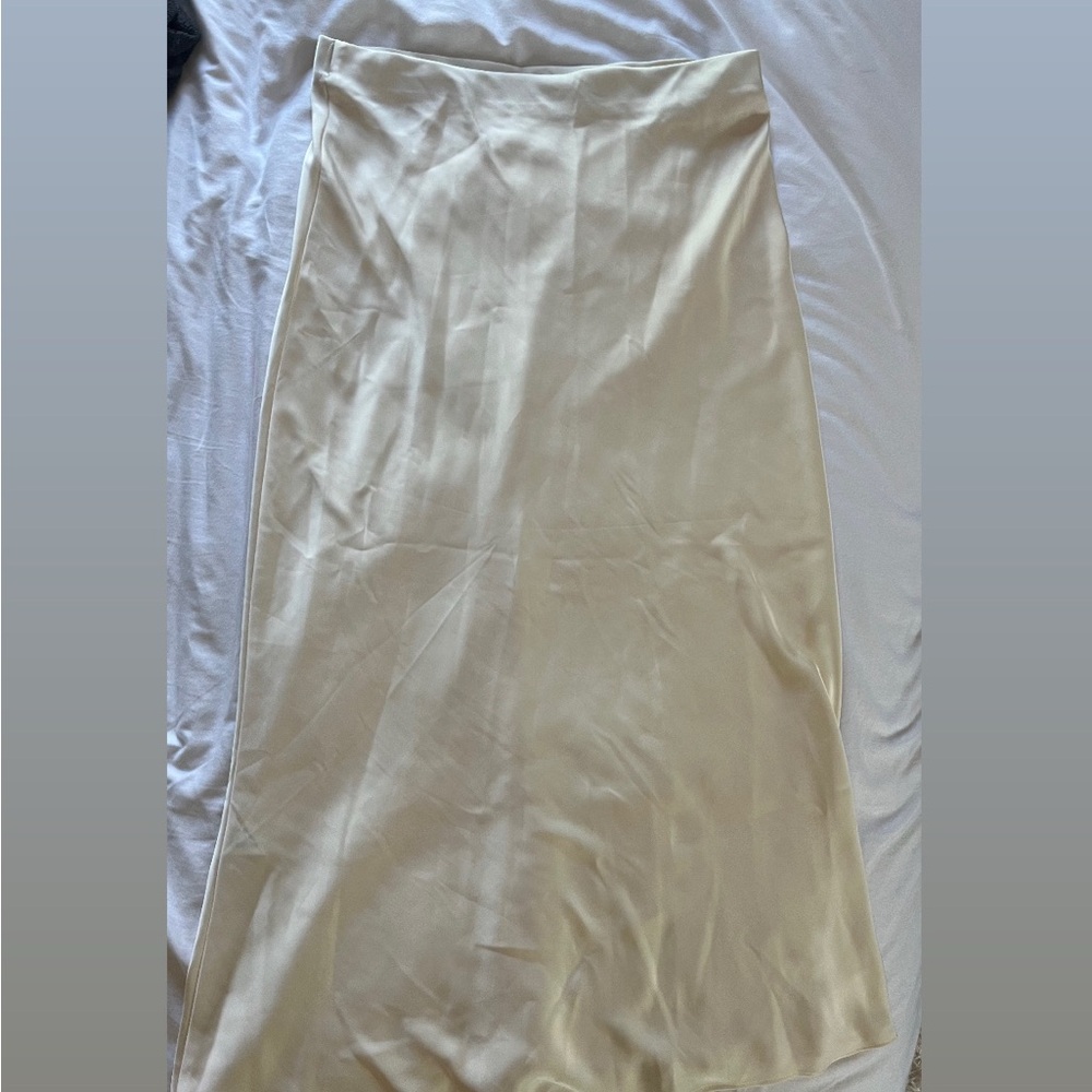 Zara Cream Maxi Skirt Casual